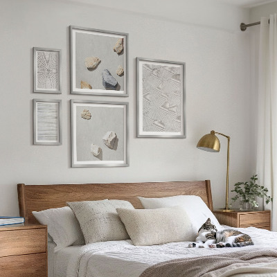 Bildergalerie-set für die wand Geometrische Pappsteine