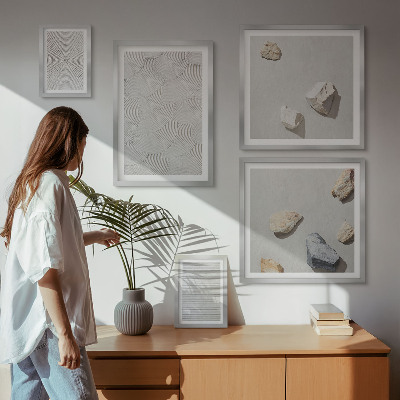 Bildergalerie-set für die wand Geometrische Pappsteine