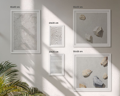 Bildergalerie-set für die wand Geometrische Pappsteine
