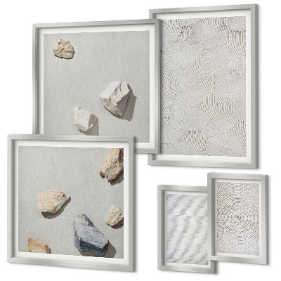Bildergalerie-set für die wand Geometrische Pappsteine