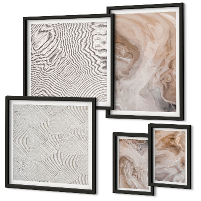 Modernes wandbilder-set Marmorstein-Texturmuster