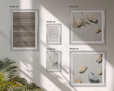 Bildergalerie-set für die wand Natürliche Texturen Holz Steine