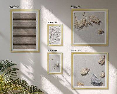 Bildergalerie-set für die wand Natürliche Texturen Holz Steine