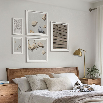 Bildergalerie-set für die wand Natürliche Texturen Holz Steine