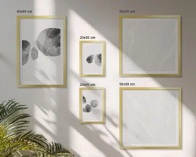 Modernes Wandbilder-Set mit abstrakter Farbflecken-Malerei