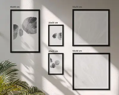 Modernes Wandbilder-Set mit abstrakter Farbflecken-Malerei