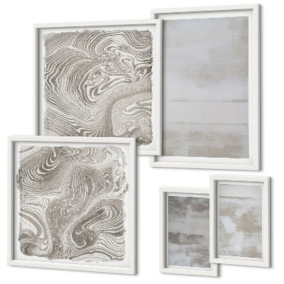 Bildergalerie-set für die wand Abgenutzte Texturen, moderner Stil