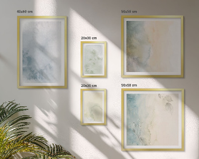 Modernes wandbilder-set Pastellfarben auf Leinwand
