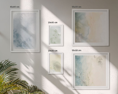 Modernes wandbilder-set Pastellfarben auf Leinwand