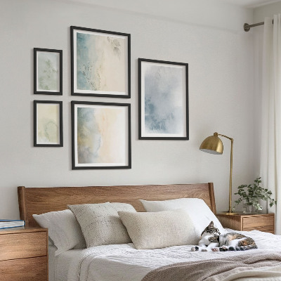 Modernes wandbilder-set Pastellfarben auf Leinwand