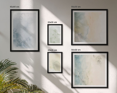 Modernes wandbilder-set Pastellfarben auf Leinwand