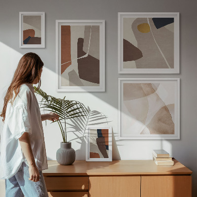 Bilderset fürs sofa Abstrakte moderne Formen