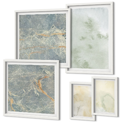 Bildergalerie-set für die wand Pastellfarben-Aquarelltexturen