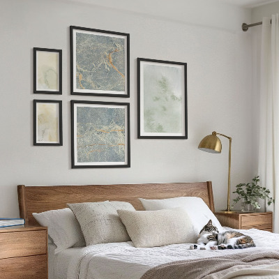 Bildergalerie-set für die wand Pastellfarben-Aquarelltexturen