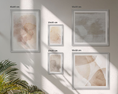 Modernes wandbilder-set Warme Aquarell-Pastelltexturen