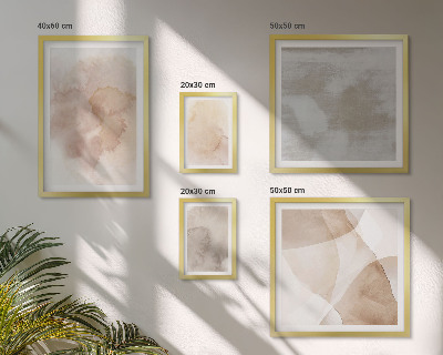 Modernes wandbilder-set Warme Aquarell-Pastelltexturen