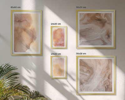 Bilderset fürs sofa Warme, farbenfrohe Aquarelltexturen