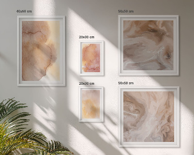 Bilderset fürs sofa Warme, farbenfrohe Aquarelltexturen