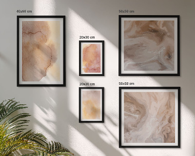 Bilderset fürs sofa Warme, farbenfrohe Aquarelltexturen
