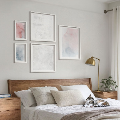 Bildergalerie-set für die wand Pastellfarbene Aquarelltexturen
