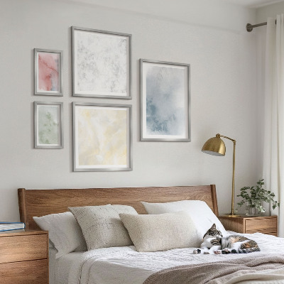 Modernes wandbilder-set Pastellfarben auf Leinwand