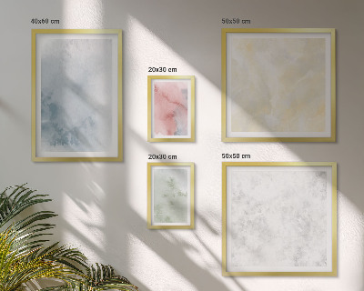 Modernes wandbilder-set Pastellfarben auf Leinwand
