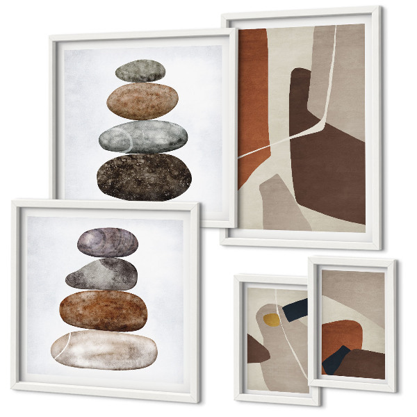 Bildergalerie-set für die wand Abstrakte Boho-Kunst