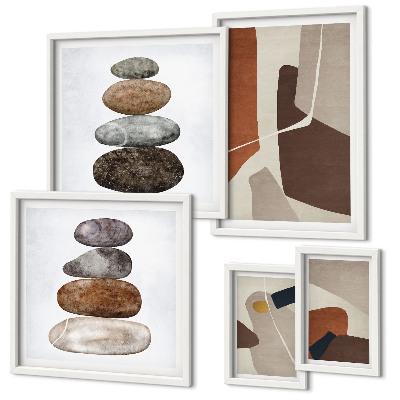 Bildergalerie-set für die wand Abstrakte Boho-Kunst