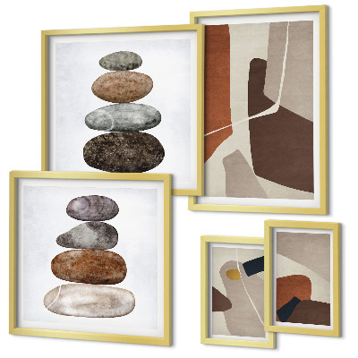 Bildergalerie-set für die wand Abstrakte Boho-Kunst
