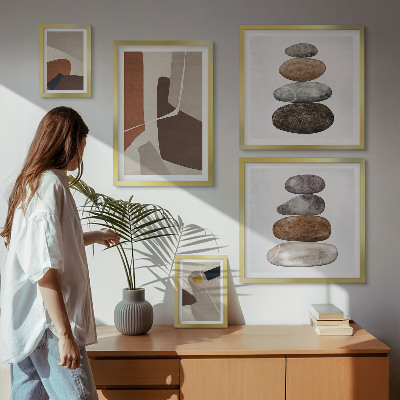 Bildergalerie-set für die wand Abstrakte Boho-Kunst