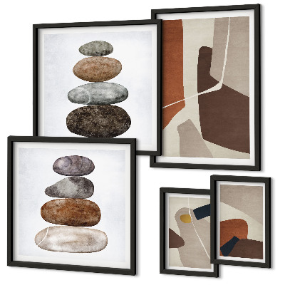 Bildergalerie-set für die wand Abstrakte Boho-Kunst