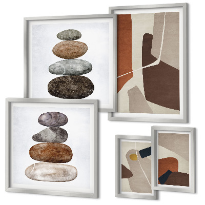 Bildergalerie-set für die wand Abstrakte Boho-Kunst