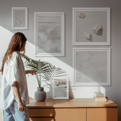Bildergalerie-set für die wand Boho-Textur aus Sandsteinen