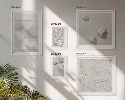 Bildergalerie-set für die wand Boho-Textur aus Sandsteinen