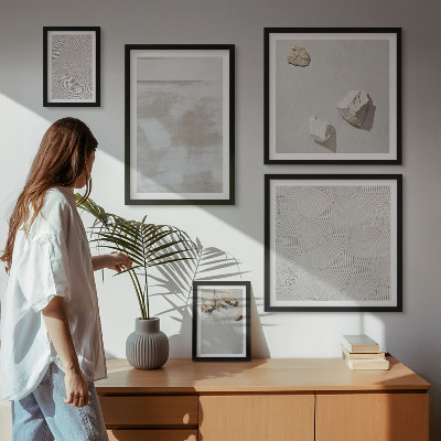 Bildergalerie-set für die wand Boho-Textur aus Sandsteinen