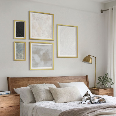 Bilderset fürs sofa Die Farben eleganter Steinstrukturen