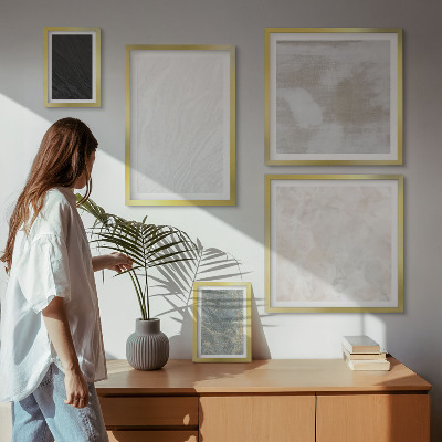 Bilderset fürs sofa Die Farben eleganter Steinstrukturen