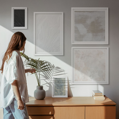 Bilderset fürs sofa Die Farben eleganter Steinstrukturen