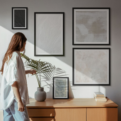 Bilderset fürs sofa Die Farben eleganter Steinstrukturen
