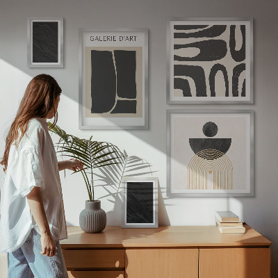 Bildergalerie-set für die wand Abstrakte Marmorformen