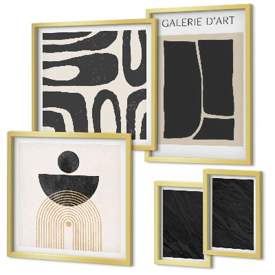 Bildergalerie-set für die wand Abstrakte Marmorformen