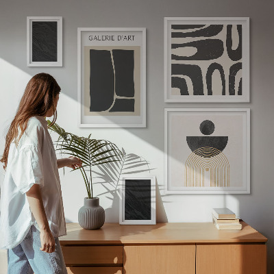 Bildergalerie-set für die wand Abstrakte Marmorformen