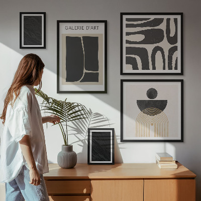 Bildergalerie-set für die wand Abstrakte Marmorformen