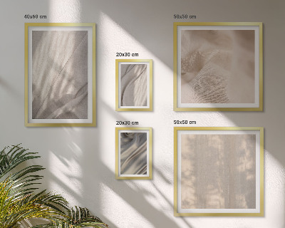 Modernes wandbilder-set Nahaufnahme von natürlichen Boho-Stoffen