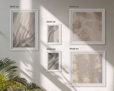 Modernes wandbilder-set Nahaufnahme von natürlichen Boho-Stoffen