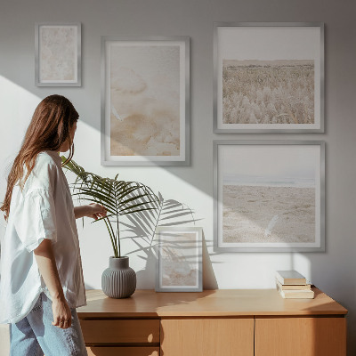 Modernes wandbilder-set Modische Pastelltexturen