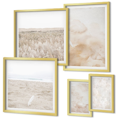 Modernes wandbilder-set Modische Pastelltexturen