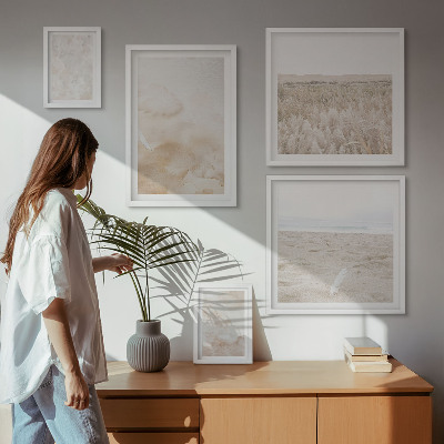 Modernes wandbilder-set Modische Pastelltexturen