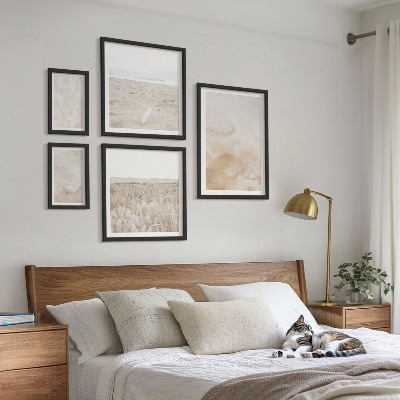 Modernes wandbilder-set Modische Pastelltexturen
