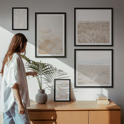 Modernes wandbilder-set Modische Pastelltexturen